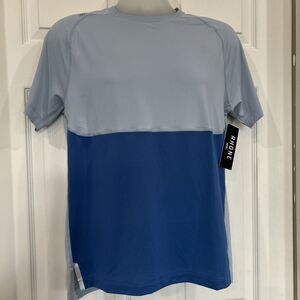 Rhone Blue Extra Mile Athletic Athleisure Training Running Gym Shirt Men's S